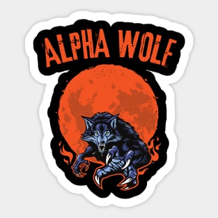 Alpha Wolf Sticker